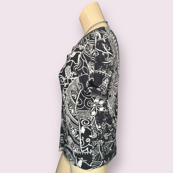 Vintage Black Floral Grunge Fairy Top - Picture 3 of 9